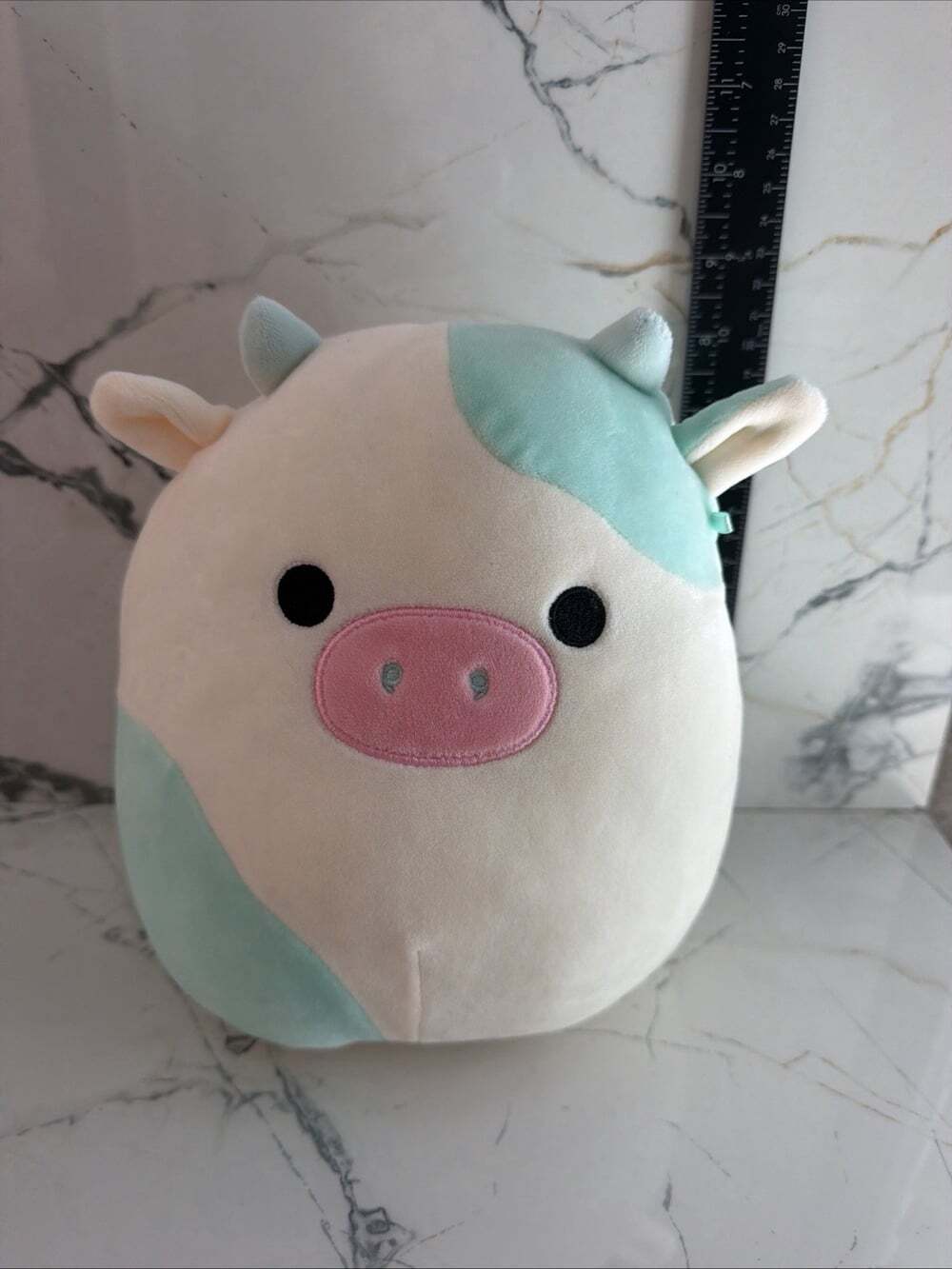 Squishmallows Kellytoy 8" Belana the Cow Plush Toy Cute Aqua Teal 2020